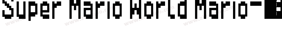 Super Mario World Mario字体转换